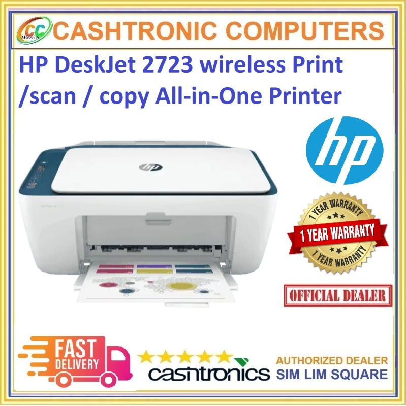 HP DeskJet 2723 wireless Print /scan / copy All-in-One Printer Singapore