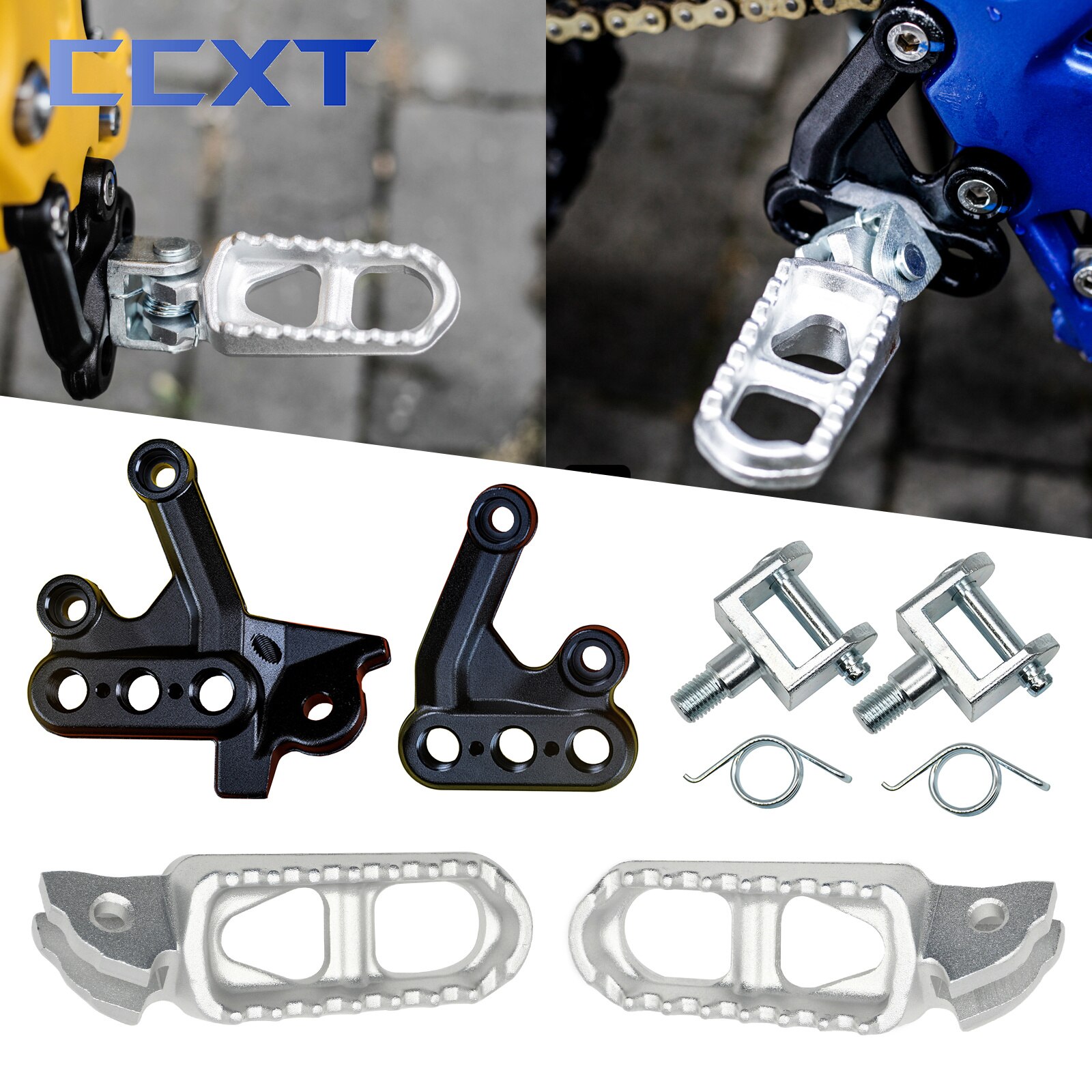 Xe gắn máy xe đạp nghỉ ngơi bàn đạp footpegs chỗ gác chân khung nhôm cho Sur ron sur-ron surron ánh sáng Bee x & S điện Motocross