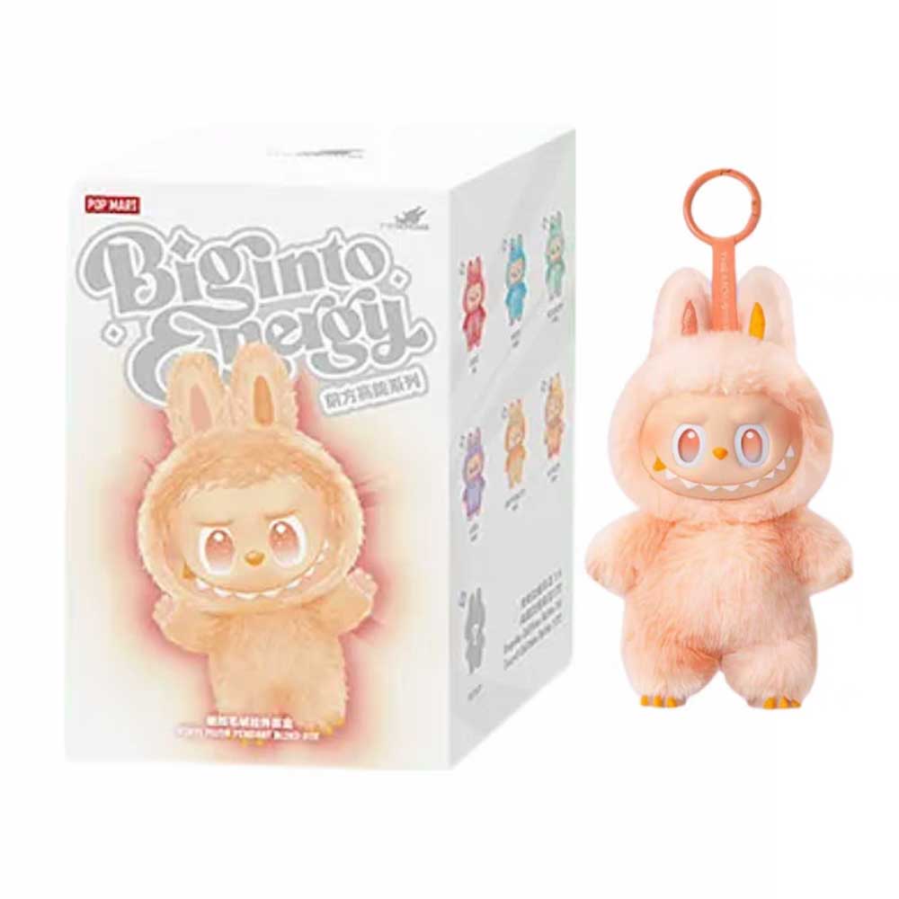 Authentic Pop Mart Labubu The Monsters Big into Energy New Happiness Stuffed Toys Vinyl Face Doll Anime Action Figures