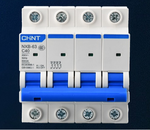 Cầu Dao Tự Động NXB-63 CHINT 1P/2P/3P/4P 1A-125A 220V/400V Dập Hồ Quang Từ Tính – nhỏ gọn Bảo Vệ An Toàn Điện - 4P - 2A