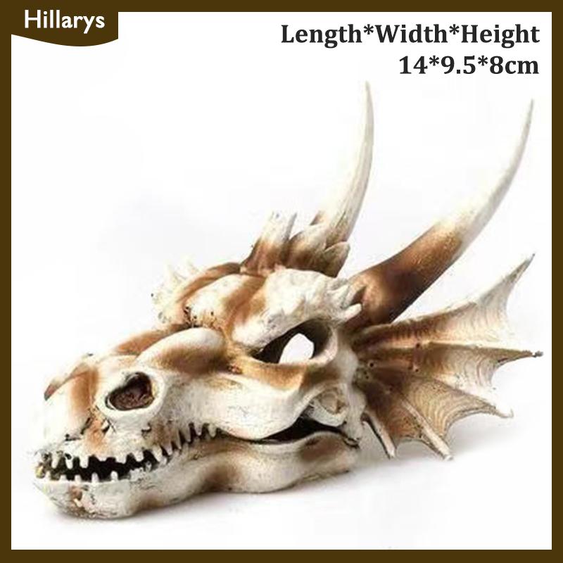 [Hillarys] Mô phỏng nhựa động vật hộp sọ trang trí tự làm bể cá bể cá phụ kiện trang trí sáng tạo hộp sọ cảnh quan bể cá trang trí - 4