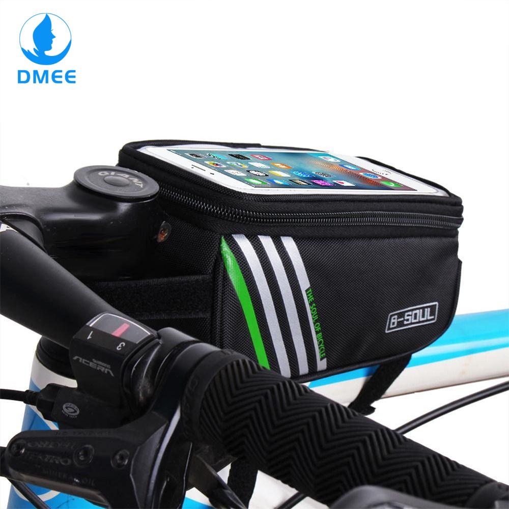 DMEE Phụ Kiện Xe Đạp Màn hình cảm ứng Giá đỡ điện thoại Túi Ống phía trước khung Túi đựng điện thoại Xe Đạp Túi gắn tay lái Túi khung xe đạp Túi xe đạp Ốp màn hình điện thoại Xe đạp Điện Thoại Di Động Túi