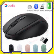 Dual-Mode Wireless Bluetooth Mouse for PC and Laptop