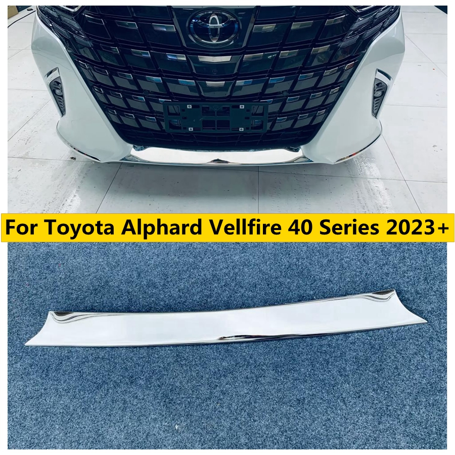 ด้านล่างกันชนหน้าบาร์ฝาครอบป้องกัน Trim Fit สำหรับ Toyota Alphard Vellfire 40 Series 2023 2024 อุปกรณ์เสริมสำหรับรถยนต์ ราคา 3,216 บาท*ส่งฟรี