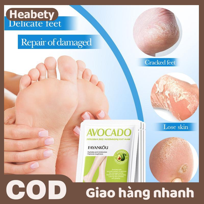 Heabety Chuyên sâu hydrat hóa Chân Mặt nạ bơ lột vớ cho thô callused chân ở nhà móng chân