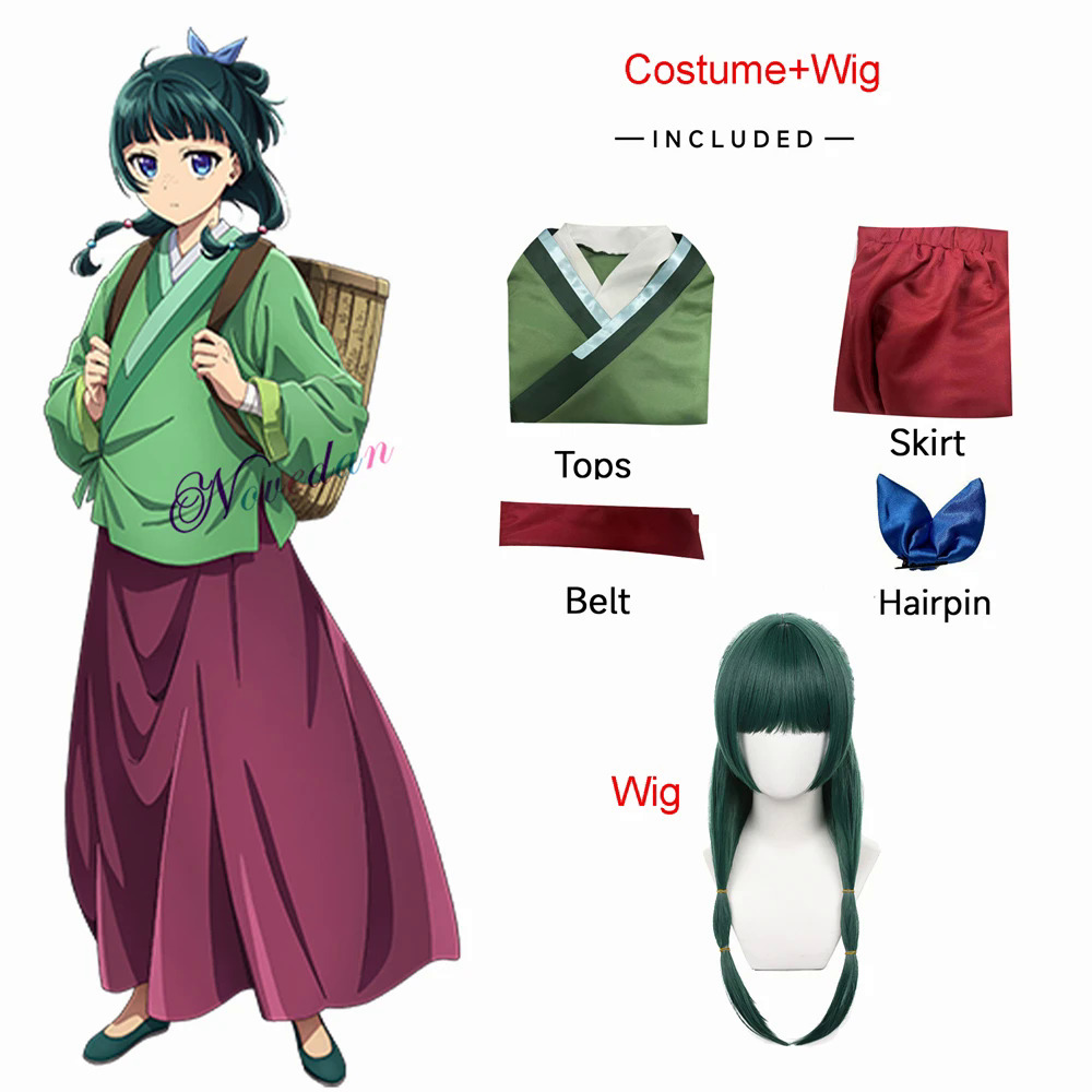 Anime The apothecary diaries cosplay maomao gyokuyu gyokyo jinshi cosplay trang phục tóc giả kusuriy