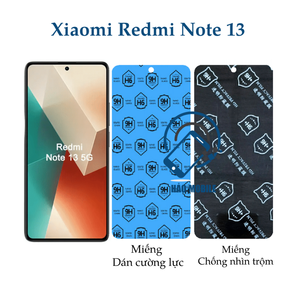 Dán cường lực dẻo nano Xiaomi Redmi Note 13 full màn