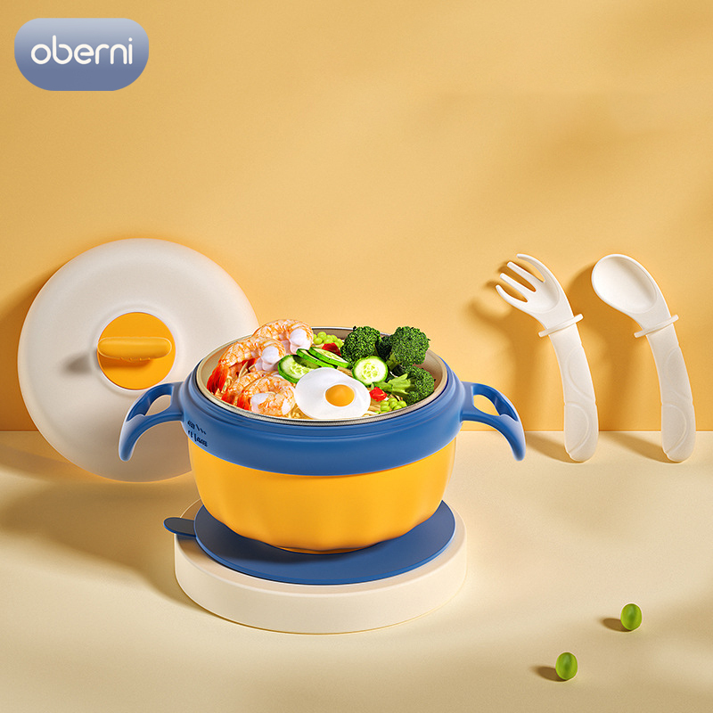 Oberni Water-filled and insulated children s food bowl Baby rice bowl