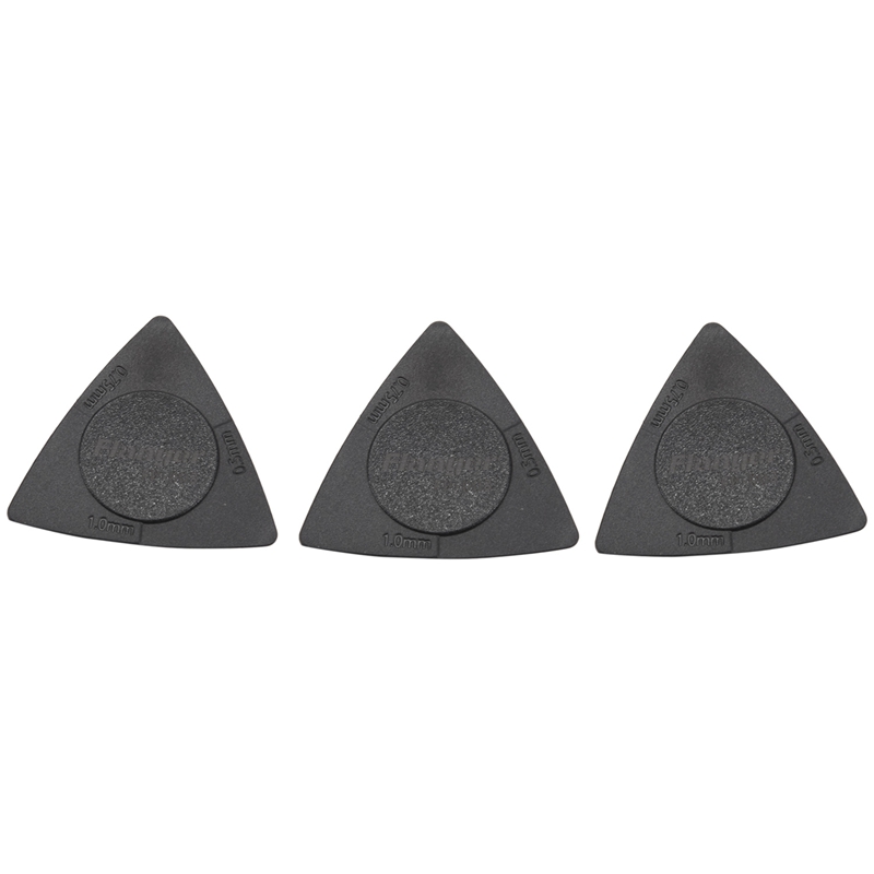 (MEBR) 10pcs Triangle-Guitar picks 1.0 0.75 0.5 mm Thickness in PC + ABS Material Antislip Style Picks