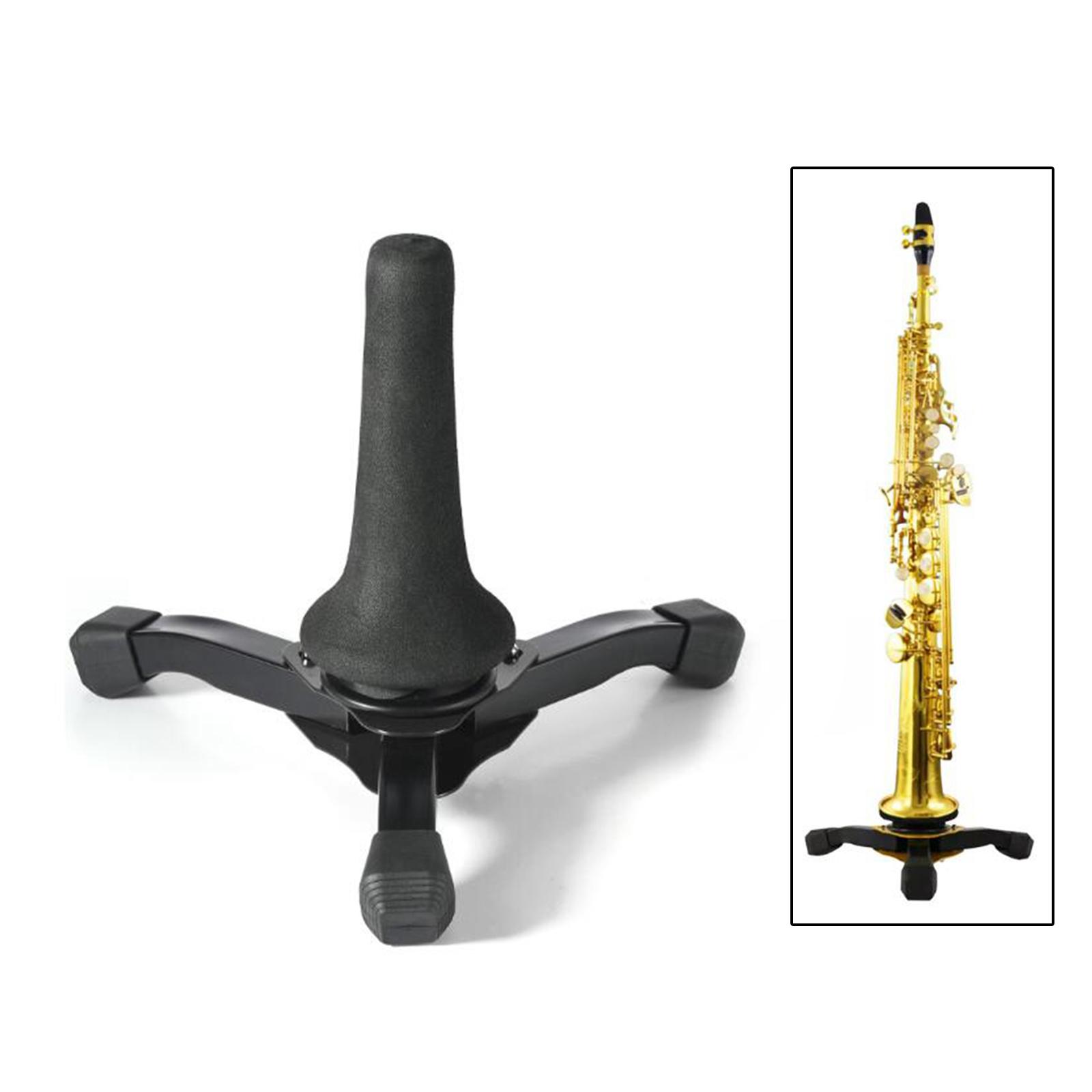 CCGenius Soprano Saxophone Stand Foldable Holder Flute Professional Clarinet Tripod Oboe Easy to Carry Durable Clarinet Stand Holder Rack