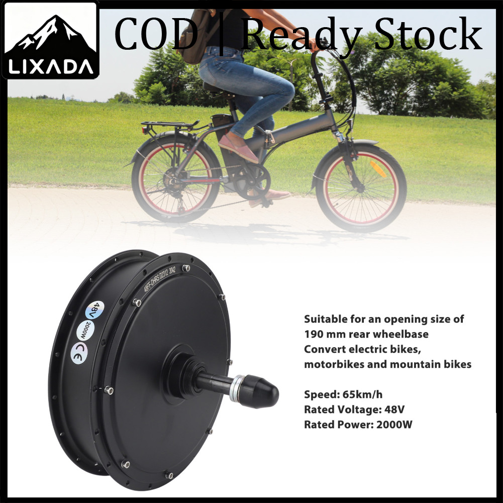 อุปกรณ์กีฬาและฟิตเนส LIXADA ฮับจักรยานไฟฟ้าเปลี่ยนมอเตอร์ 2000W Brushless 190 มม.ฮับจักรยานไฟฟ้ามอเตอร์สำหรับการแปลง ราคา 15,032 บาท*ส่งฟรี