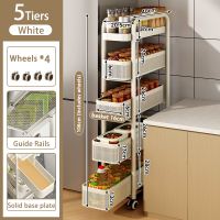 SJorage Trolley Rack Movable Rack with Wheels Kitchen Rack Cosmetic Storage Bathroom Storage Rack Shelf