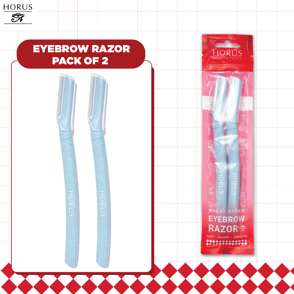 Set 2 Dao cạo Lông mày Horus Eyebrow Razor Wheat Straw