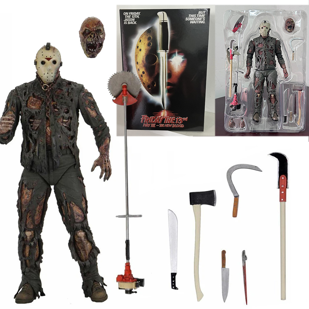 Neca Friday The 13th New Blood Jason voorhees Mô hình nhân vật Part VII Kinh Dị Halloween Bộ sưu tập