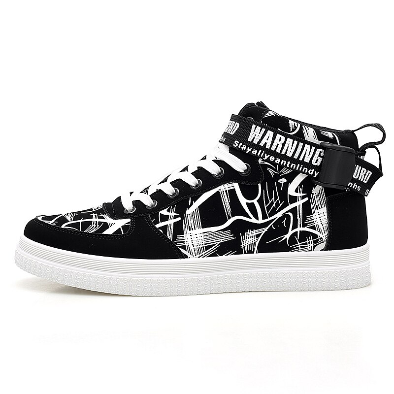 Brand Mens High Top Casual Skateboarding Shoes Trendy Boys Non-Slip Sports Shoes Outdoor Comfort Training Athletic Tennis Shoes