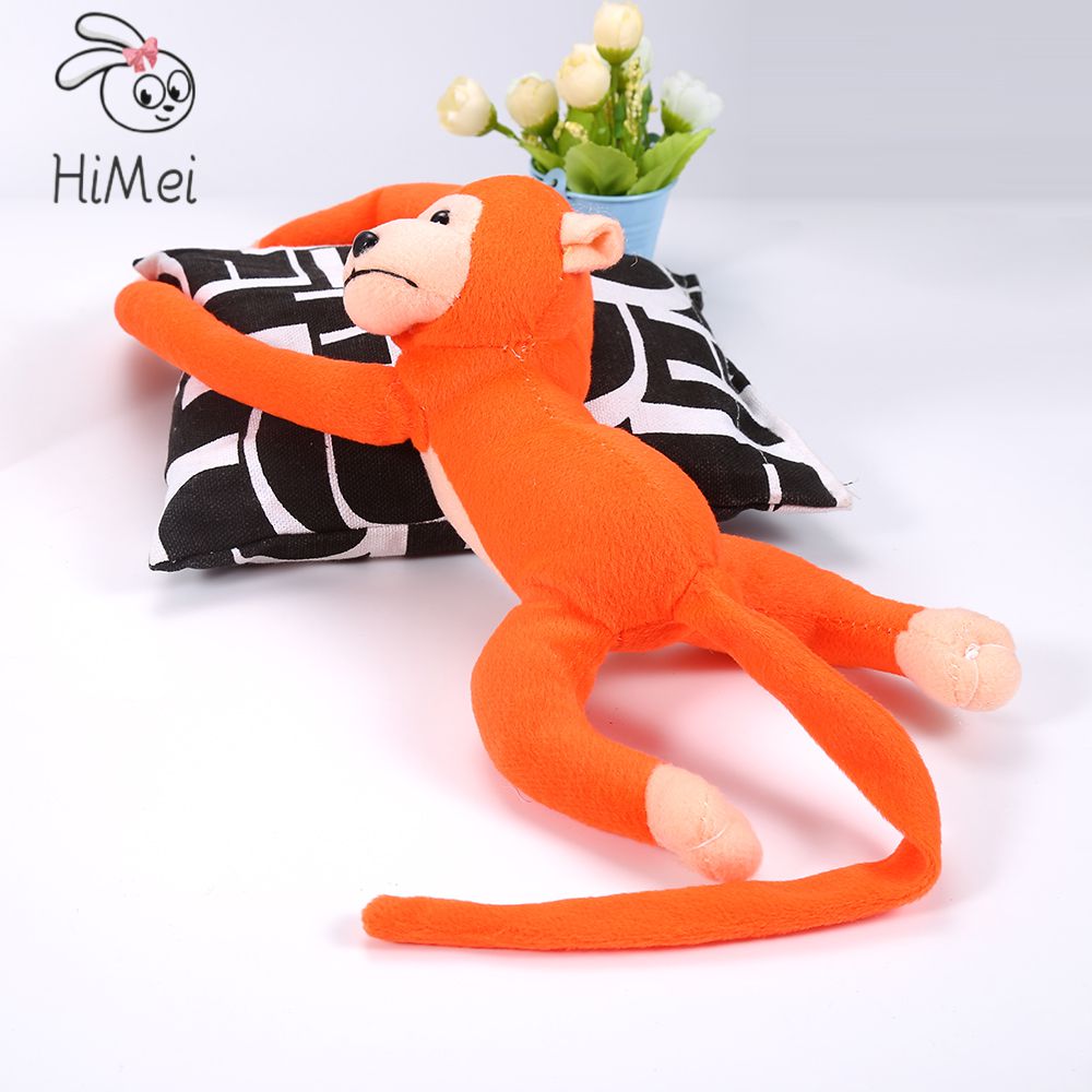 HiMei 60cm cam khỉ có cánh tay dài treo vải nhung mềm mại búp bê trẻ em động vật