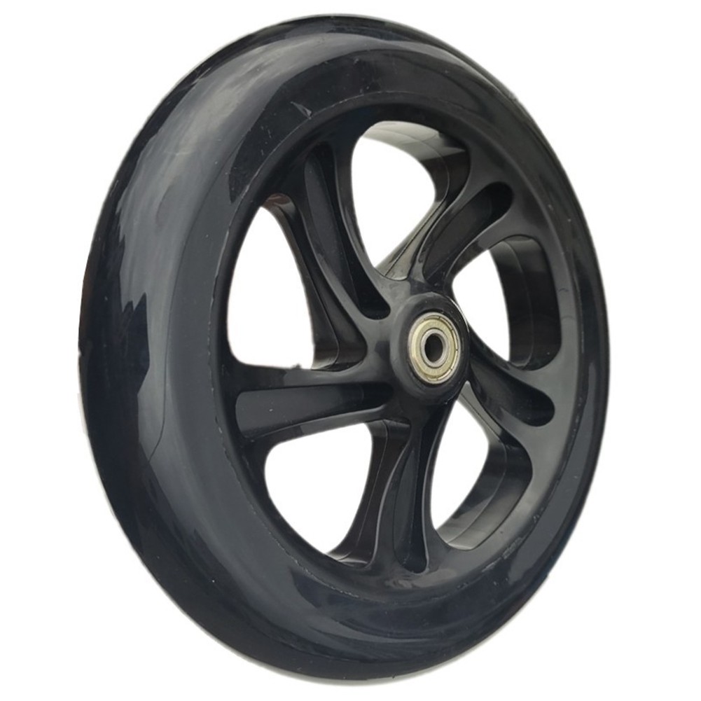 【Giá trị】 Bánh Xe tay ga 200mm với Polyurethane + Vật liệu cao su cho độ bền
