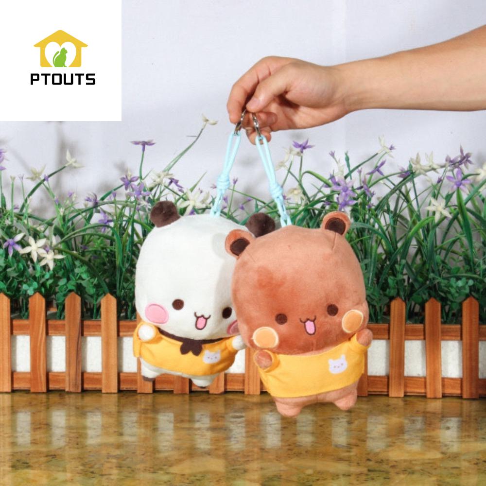 PTOUTS Nhồi bông Búp bê nhồi bông gấu trúc BuBu và DUDU Búp bê gấu trúc Hoạt hình Đồ chơi nhồi bông 