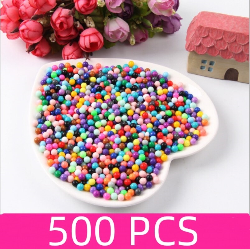 【hot】 500pcs Spray Water Beads Aqua Puzzles Accessories Sticky Learn Educational Toy Children Birthday