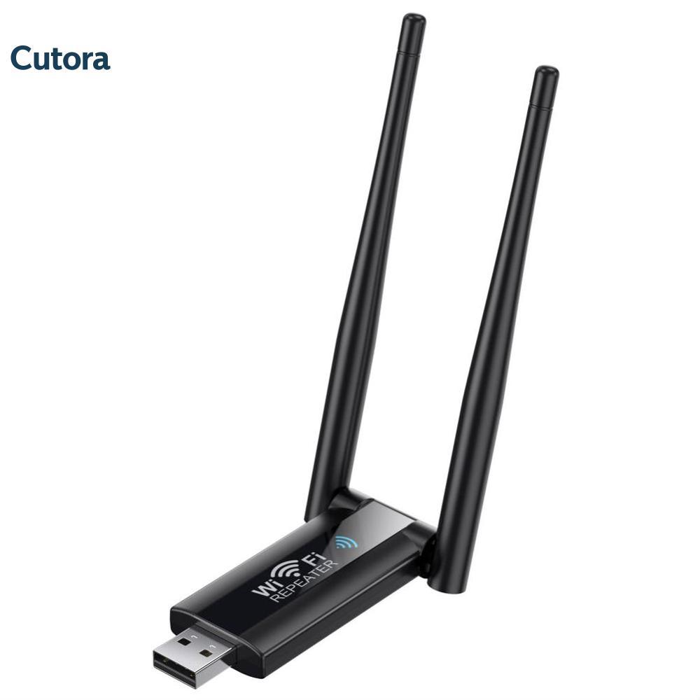 Cutora 2.4G 300mbps USB không dây Wifi Repeater Extender Bộ kích sóng wifi Booster tầm xa Bộ định tuyến Wi-Fi nhà mở rộng mạng