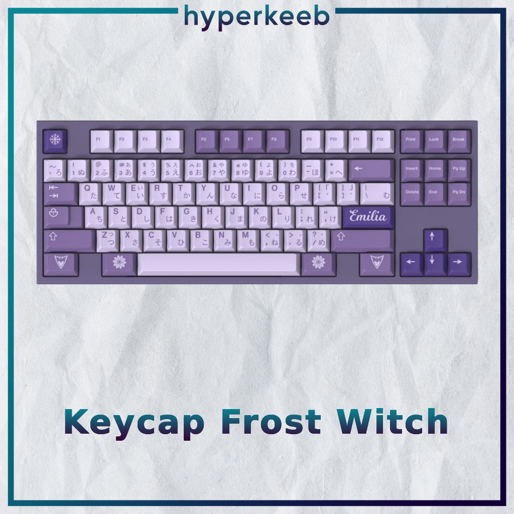 141 nút bàn phím cơ cmk aifei frost witch, nhựa abs dày 1,5mm in double-shot, keycap profile cherry | hyperkeeb