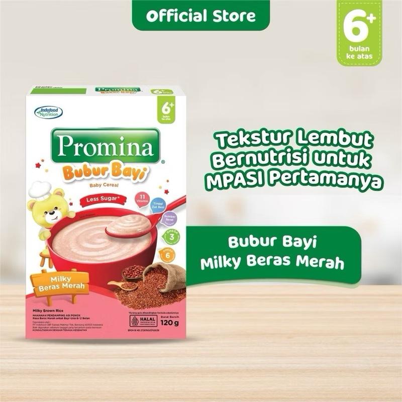 [PB] Promina Bubur Bayi 6+ Makanan Pertama Bayi MPASI Bayi Tanpa Bahan Pengawet Praktis Mudah Instan Traveling Mudik Bepergian Camilan Snack Makanan Pendamping ASI Tim Sapi Wortel Ayam Brokoli Beras Merah Pisang Susu Kacang Hijau BOX Sereal Pure Halus