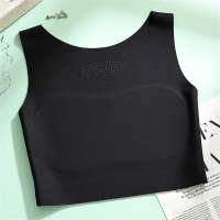YOHOOLYO 【S-3XL】Seamless Padded Bra Non Buckle Chest Binder Super Flat Sports Breathable Tank Top Tomboy Handsome T Skin-friendly Soft Breast Wrap Ultra-thin Breathable Vest