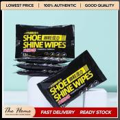 Home Shoe Shine Disposable Wet Wipes, 12 pack