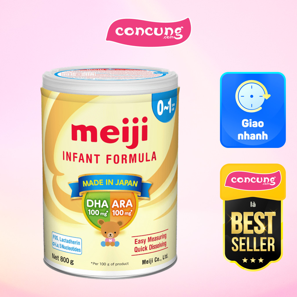 Sữa Meiji Infant Formula cho bé từ 0-12 tháng 800g