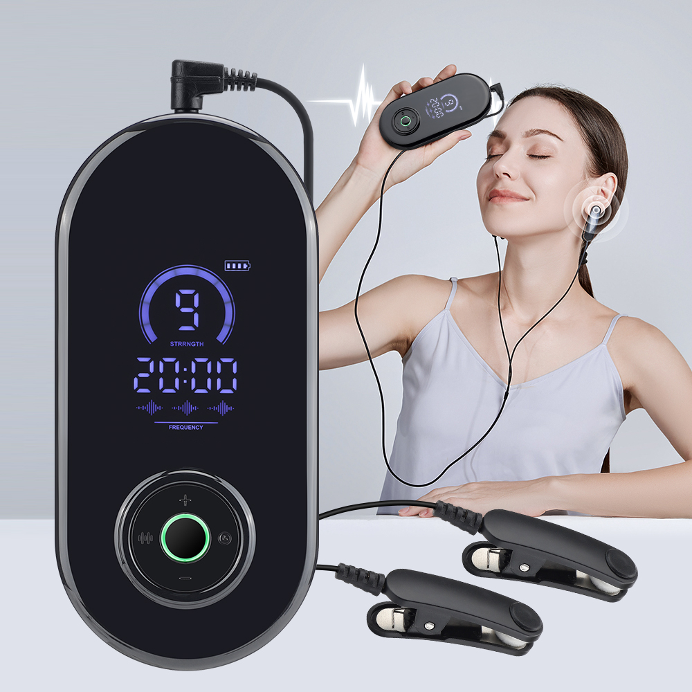 iKeener CES Sleep Aid Instrument Wired Ear Clips Smart Pulse Hypnosis Therapy Insomnia Relief Anxiety Migraine Deep Sleep Restful Device ราคา 1,799 บาท*ส่งฟรี