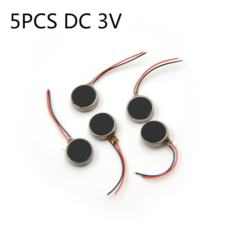 Yingke 5x DC 3V 70mA 12000 vòng/phút cho điện thoại đồng xu phẳng động cơ rung rung động cơ cho máy nhắn tin điện thoại di động dcore công cụ công cụ