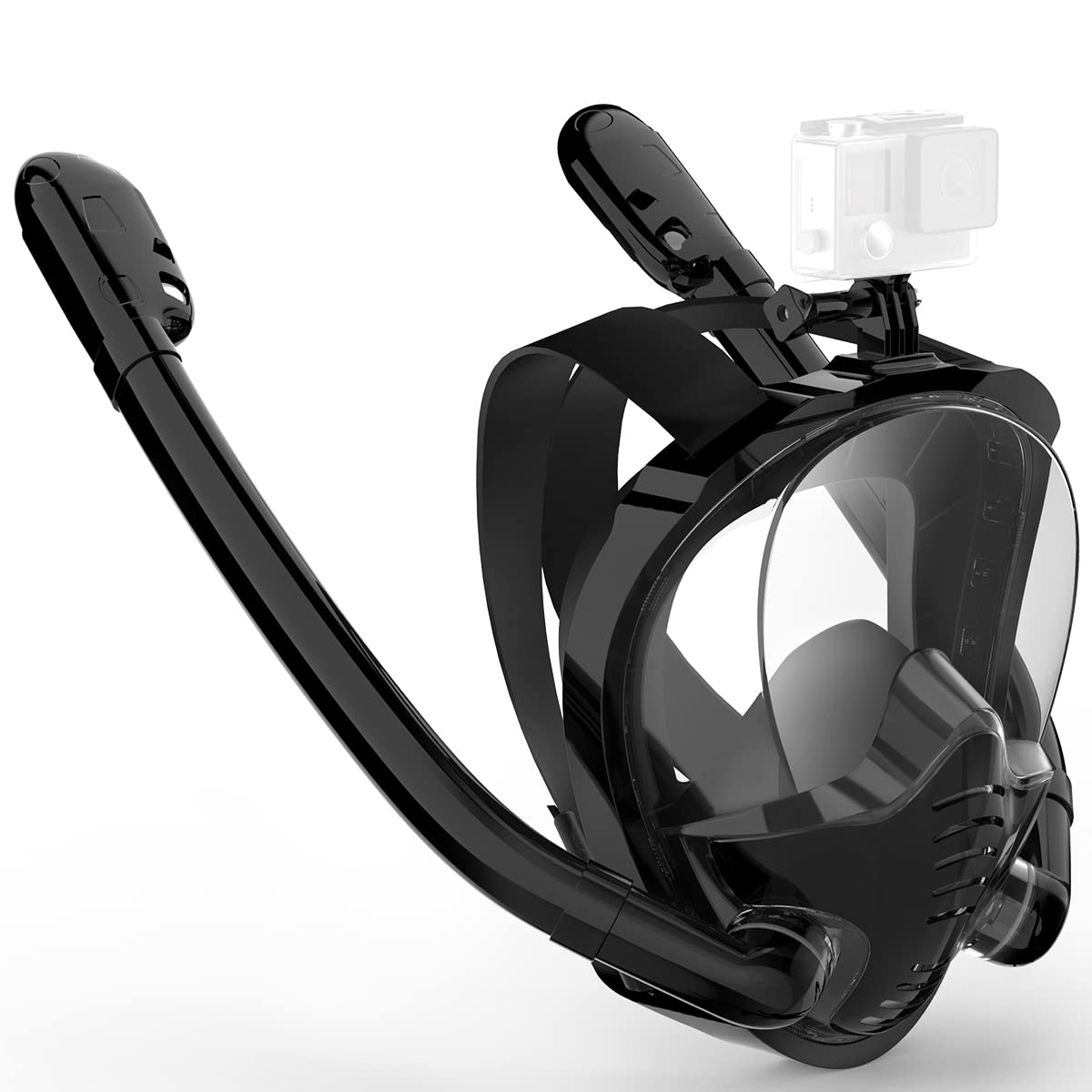 Snorkel Mask Upgrade Full Face Snorkel Mask with 2 Breathing Tubes