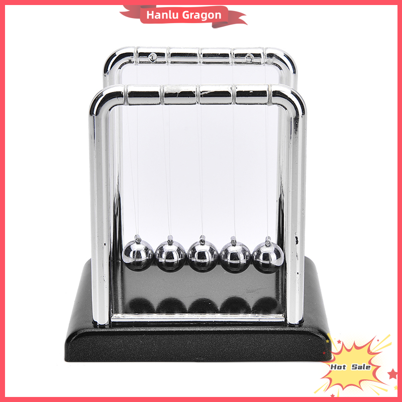 Hanlu Newton's Cradle Steel Balance Ball Physics Science Pendulum Desk Fun Toy Gift J,