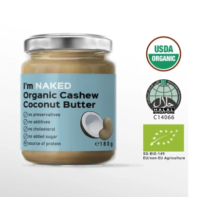 NAKED Organic Cashew Coconut Butter 180 g