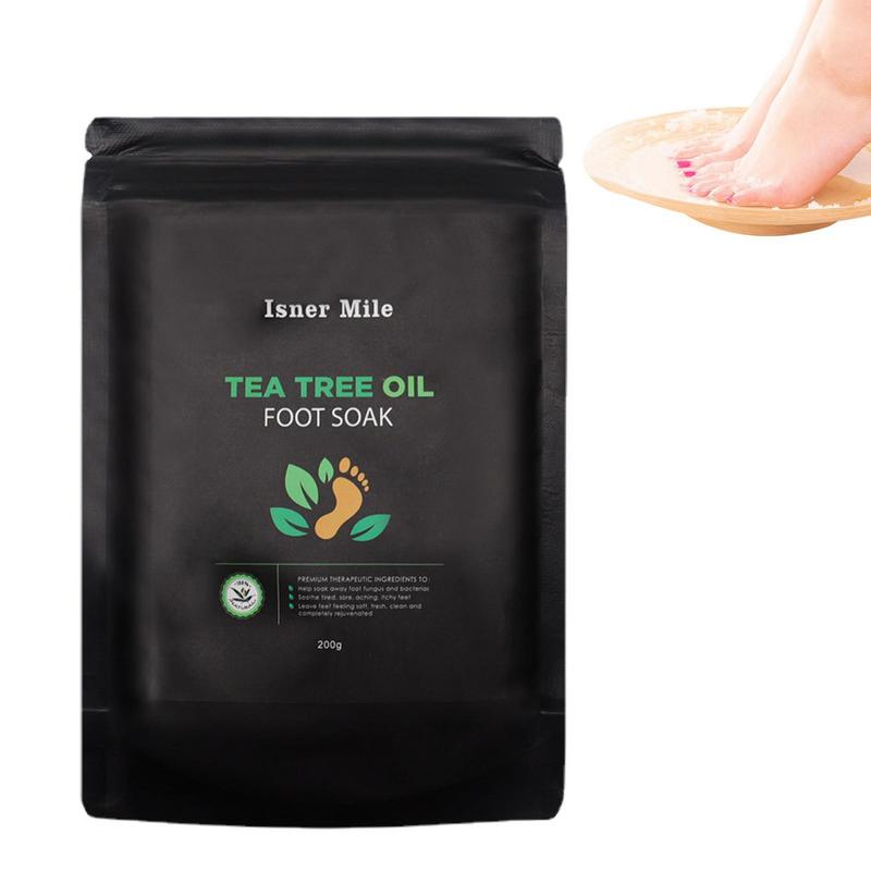 Tea Tree Oil Foot Soak Moist Foot Bath Salts Tea Tree 7.1Oz Athletes Foot