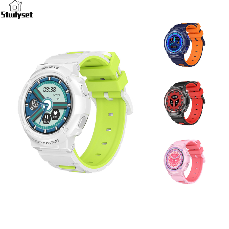 Studyset HT19 Kids Smart Watch Waterproof Kids Fitness Activity Tracker Watch With 1.28inch Screen Heart Rate Sleep Monitor Alarm Clock Watch ราคา 796 บาท*ส่งฟรี