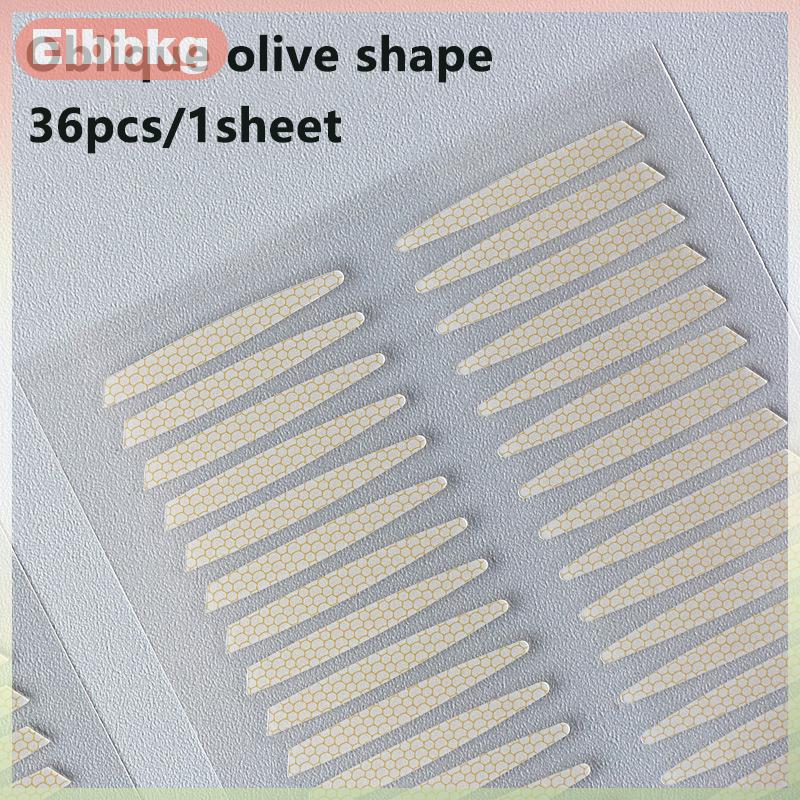 Elbbkg 36 cái tấm đôi mí mắt dán vô hình không thấm nước mí mắt vá tự dính Olive mí mắt nâng Dải phụ nữ trang điểm công cụ