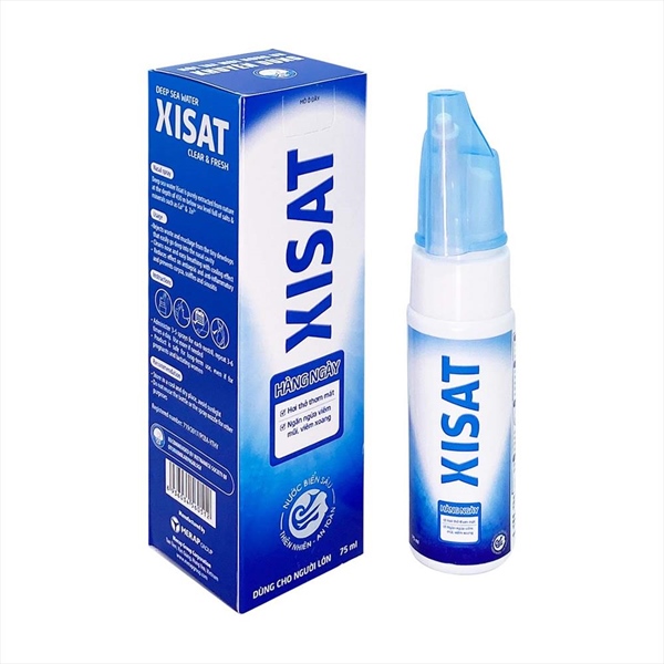 Xịt mũi Xisat Hằng Ngày giúp sát khuẩn kháng viêm chai 75ml