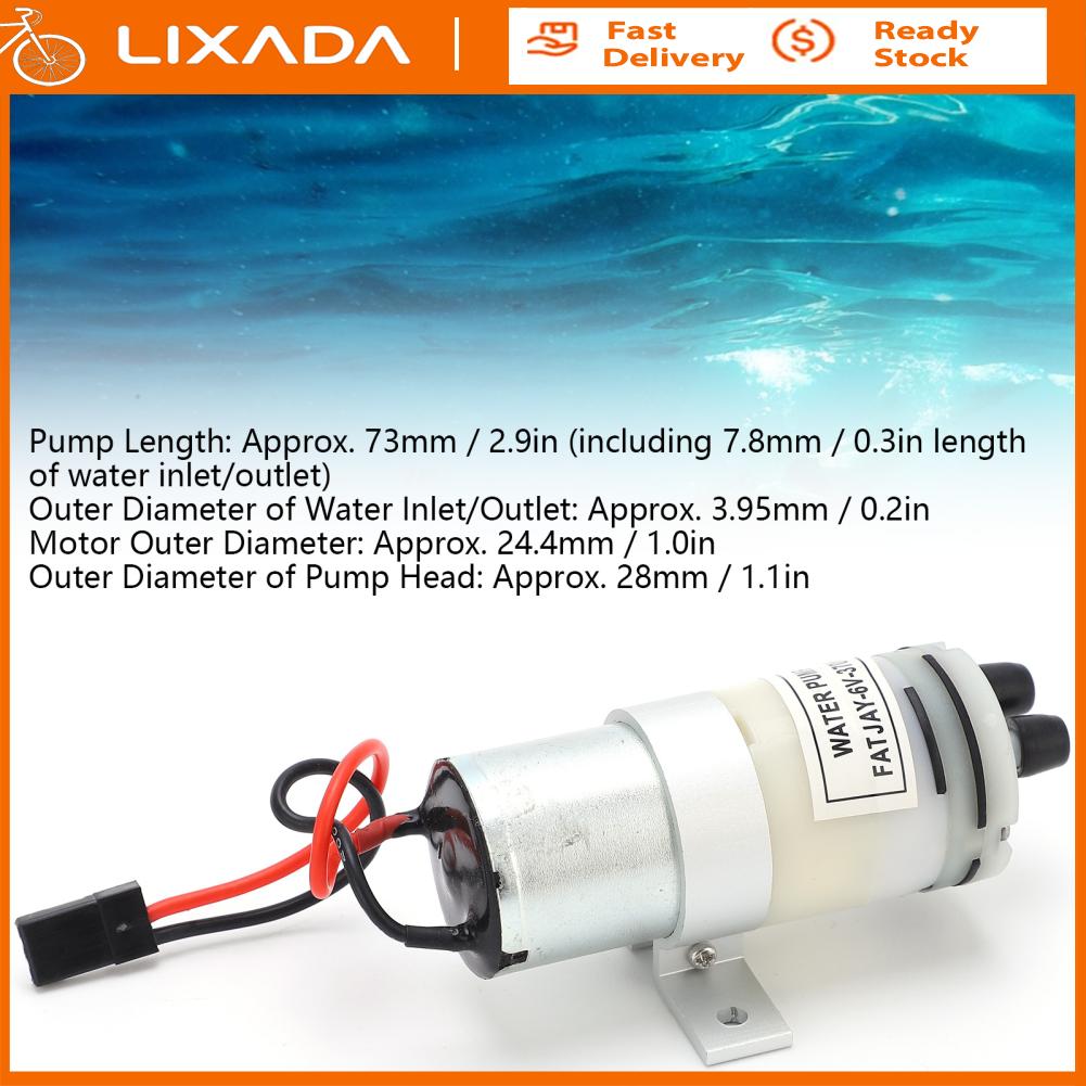 Snnozy RC máy bơm nước 3?6V 370 Tản nhiệt nước bơm đầu cắm JR với switch cho RC thuyền động cơ ESC