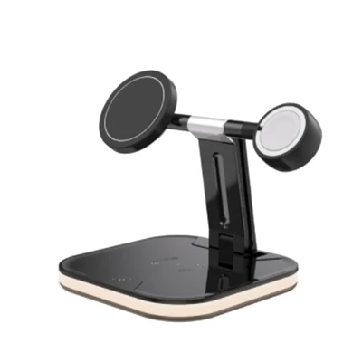 3In1 Foldable Magnetic Wireless Charger for iPhone 12 Pro Max Mini 15W Fast Charging Station for Apple Watch