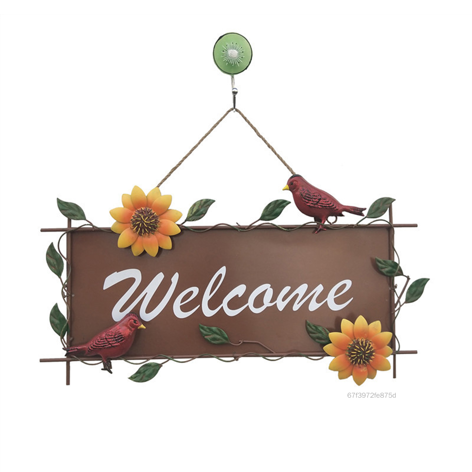 Metal Welcome Sign Durability And Long-Lasting Quality, Weather Resistance For Front Door MZQ-VN