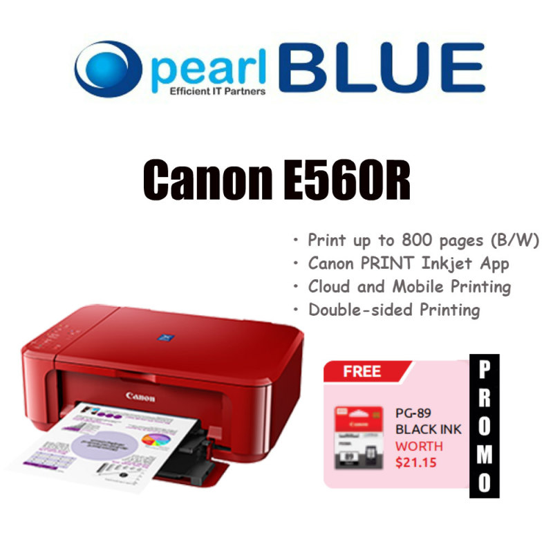 Canon PIXMA E560R Advanced Wireless All-In-One with Auto Duplex Printing for Low-Cost Printing Singapore