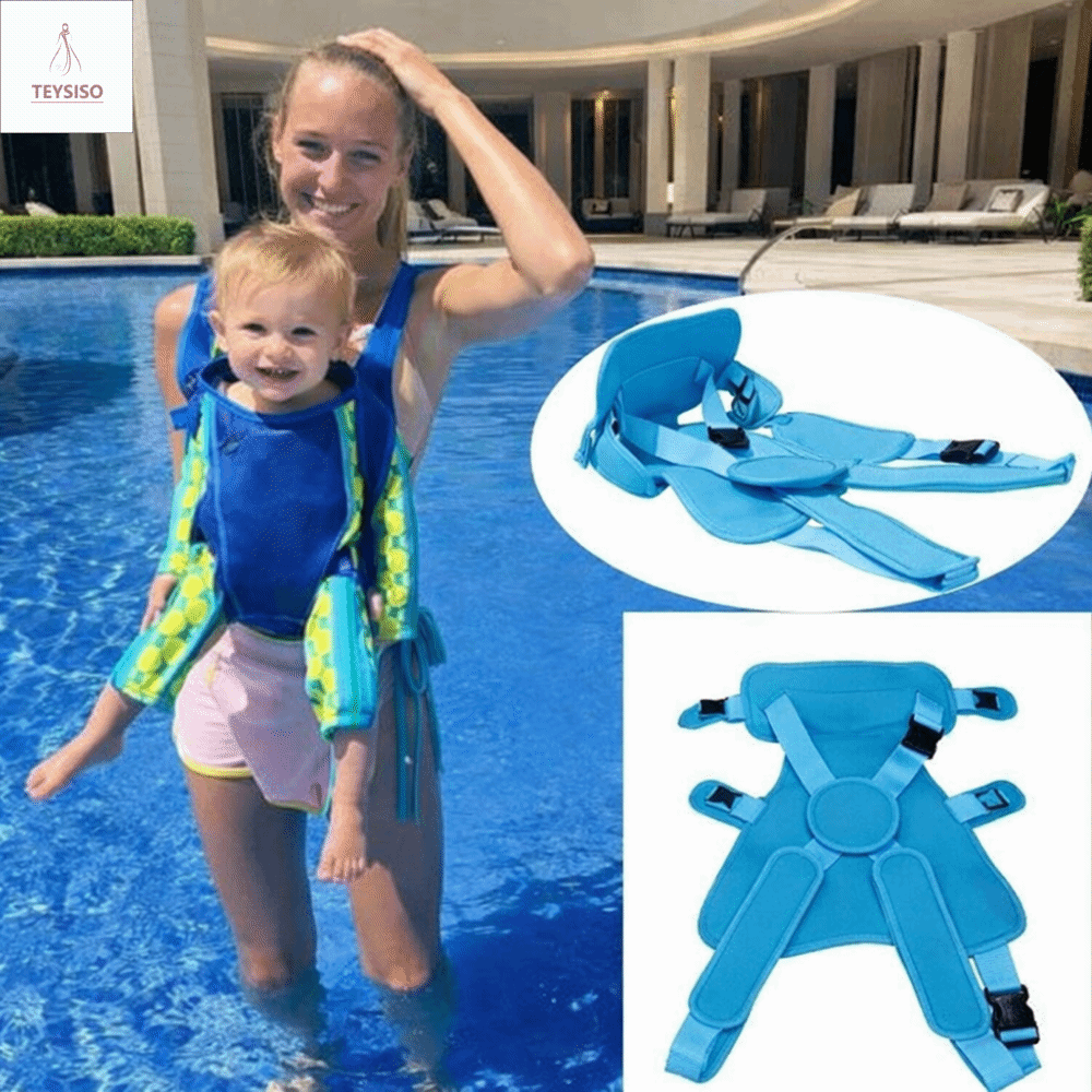TEYSISO Dây đeo có thể điều chỉnh Dây đeo vai cho bé tập bơi Rảnh tay Công dụng kép Dây đai địu em bé khi lặn Di động Bơi lội hàng ngày, sử dụng kép Khăn quàng địu em bé Bể bơi