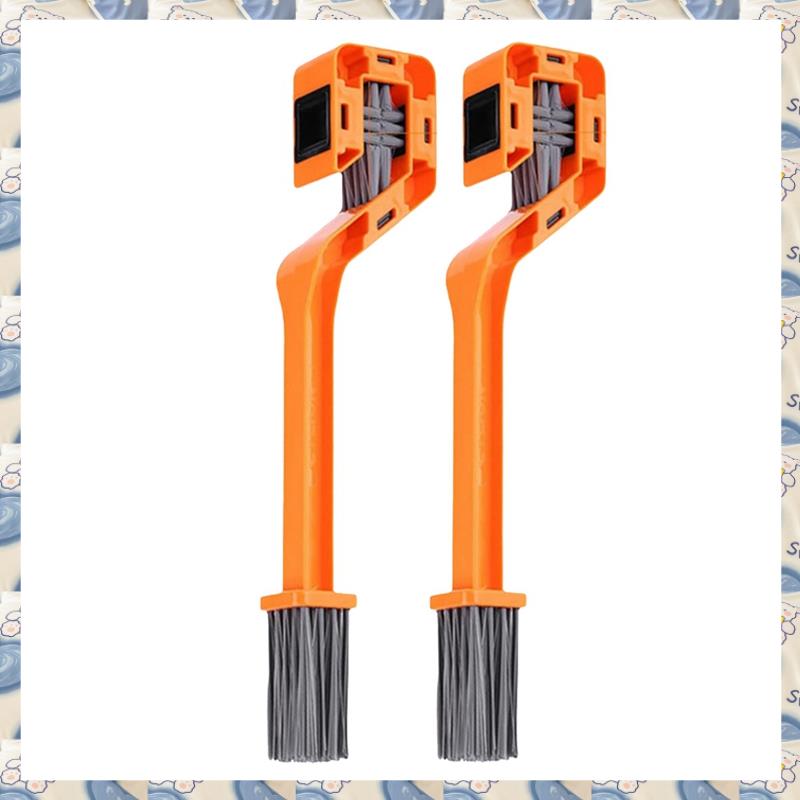 (IJXO) 2 Pcs Chain Brush, Fully Enclosed Chain Cleaning Brushes for Outdoor Dirt Motorcycle, Motorcycle Chain Cleaner