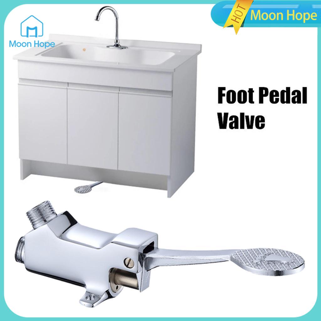 Mặt Trăng Hy Vọng Bằng Sàn Duy Nhất Brass bàn đạp chân Van Cho Khách Sạn Phòng Tắm