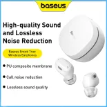 Baseus Tai nghe bluetooth không dây Tai nghe nhét tai WM01 Tai nghe có mic âm bass lập thể tai nghe thể thao giảm tiếng ồn tai nghe bằng giọng nói không dây hoàn toàn Mini Huawei Tai nghe cho iPhone