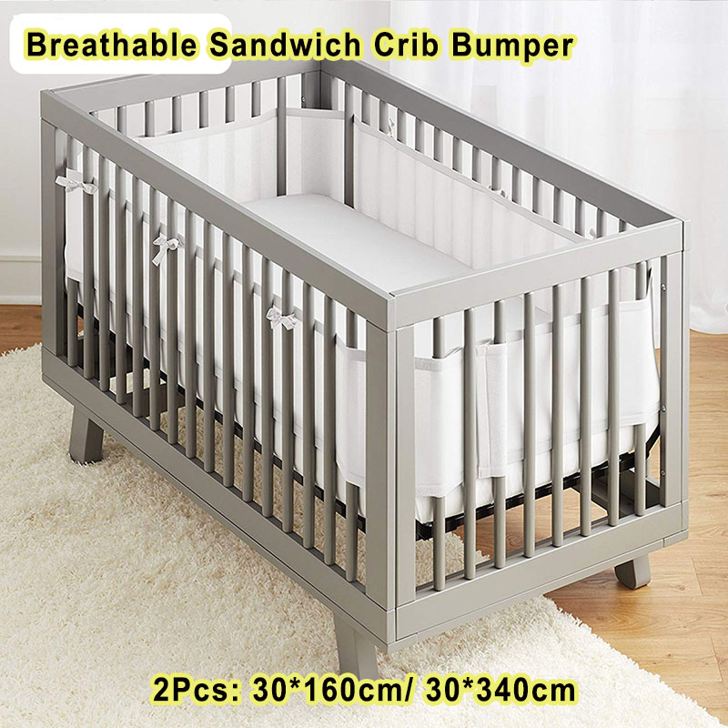 Thoáng khí Giường gấp cho bé sơ sinh bội thu quây cũi bánh sandwich chống va chạm cái nôi tay vịn an