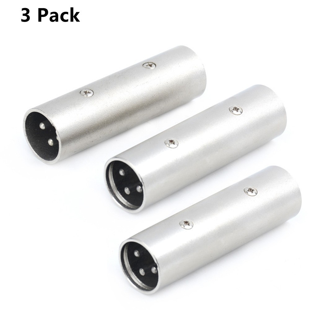 【Bypl】 kết nối an toàn XLR đực cắm đực Coupler cho thiết bị âm thanh và loa trong kho
