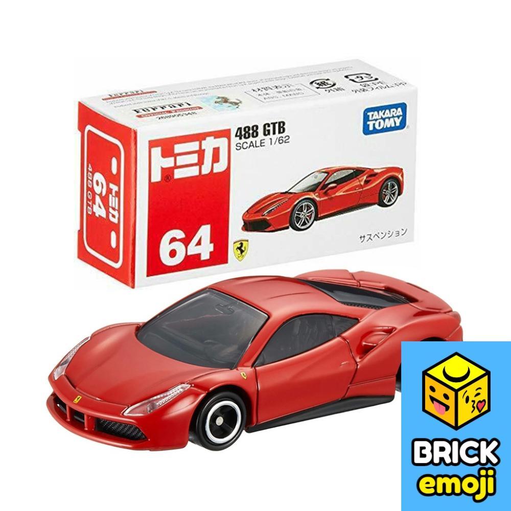 Tomica No.64 Ferrari 488 GTB 1/62 (JP/CN) Đồ chơi mô hình xe hơi