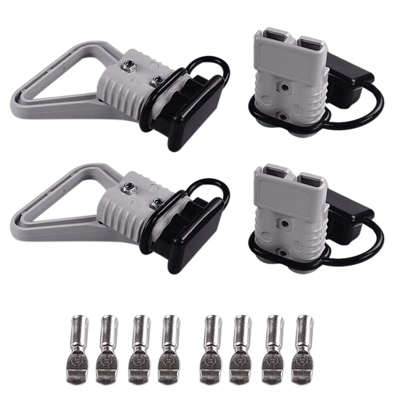 4Pcs 2 AWG 175A Battery Power Connector Cable Quick Connect Disconnect Kit for Anderson Connector fo